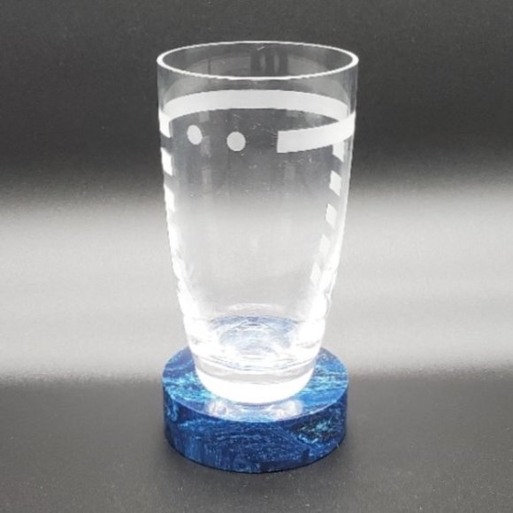 Set of 7 Vintage Sasaki Meridian Tall High Ball Glasses by Ward Bennett - Picture 3 of 4